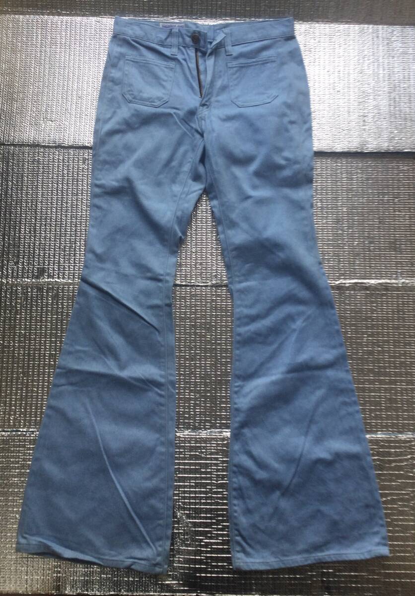 貴重●42タロンZIP【国産ヴィンテージ60~70年代★JOHN BULL ジョンブル カネワ被服 ★ベルボトムデニムジーンズ ジーパン】ラッパンタロン