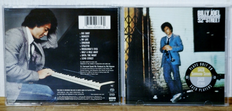 ビリー・ジョエル/52ND STREET★高音質SACD 輸入盤★5.1サラウンド★BILLY JOEL/ニューヨーク52番街