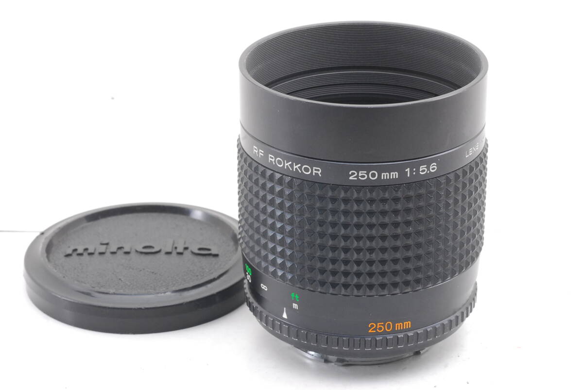 ★美品★ MINOLTA RF ROKKOR 250mm F5.6 ミノルタ レンズ 完動 キレイ ◆500