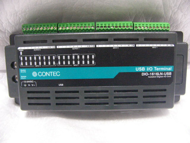 ★動作保証美品★ CONTEC DIO-1616LN-USB USB I/O入出力装置 16ch/16ch (絶縁 12～24VDC) 