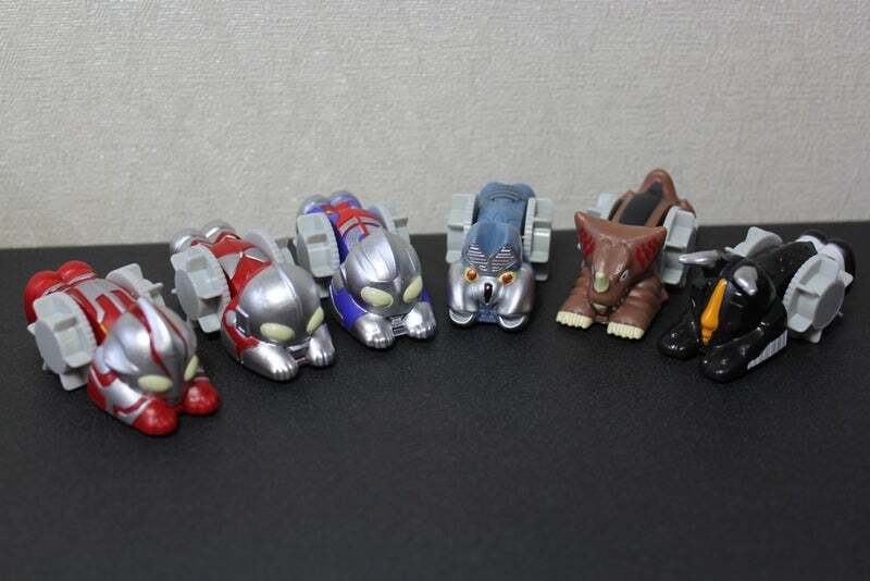 ダイドーブレンド ウルトラマンシリーズプルバック 6種(缶コーヒー オマケ ゴモラ バルタン星人 ゼットン ウルトラマンメビウス ティガ）