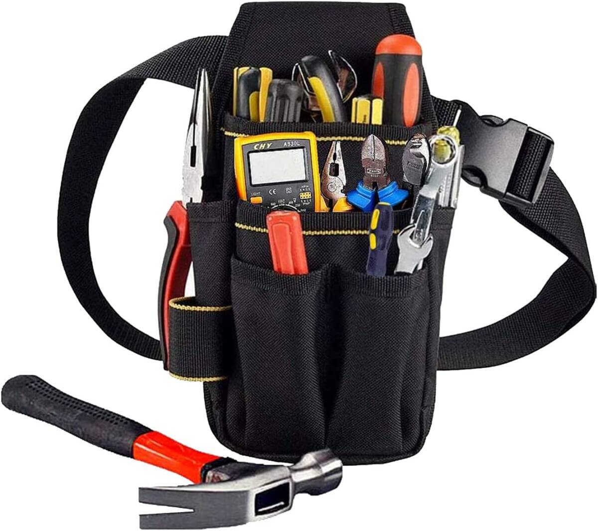 【新品】 DFsucces 工具袋 腰袋 工具入れ 小物入れ ウエストバッグ 多機能ポケット コンパクト設計