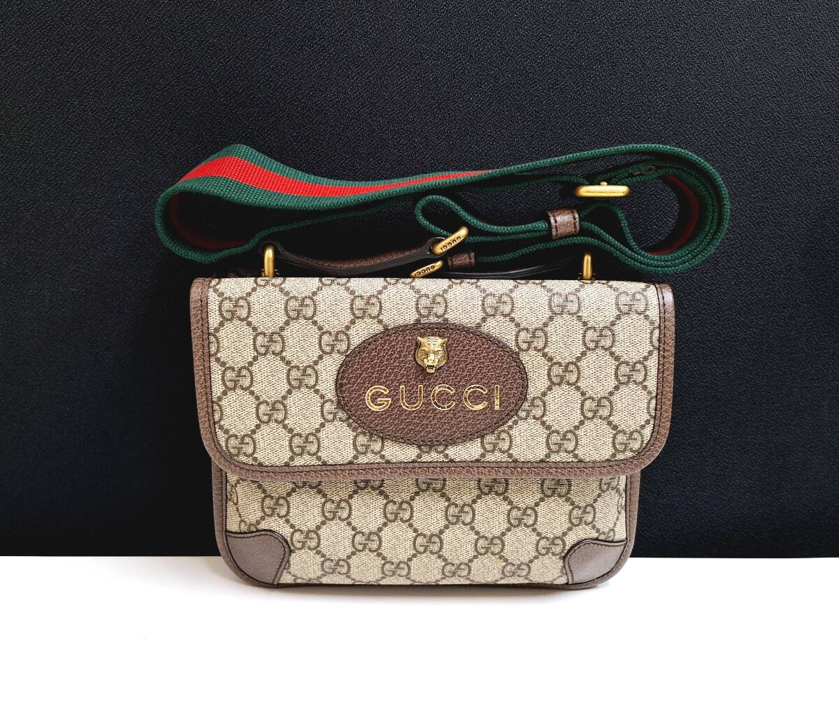 ◆　（新品同様）グッチ GGスプリーム スモール メッセンジャーバッグ ショルダーバッグ　◆
