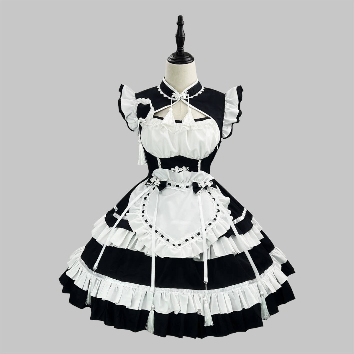 【L-3】ワンピース メイド 服 ロリータ 学園祭 ハロウィン お祭り イベント コスプレ衣装2色可選