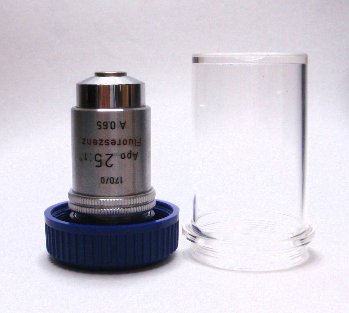[JN810551Ob]●Leitz 170/0 Apo 25：1 Fluoreszenz A 0.65。綺麗な状態。RMSマウント、先端にフィルター付？【匿名配送】