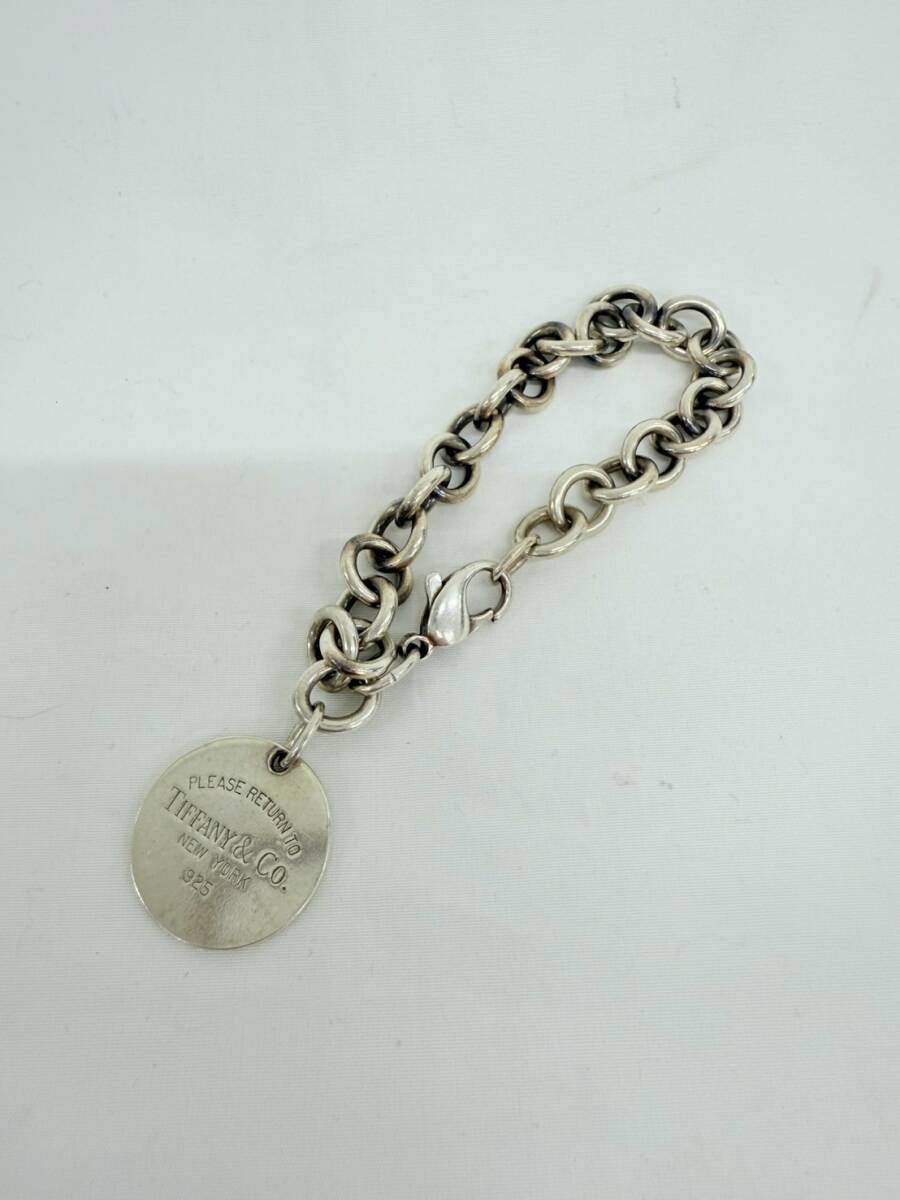 H1734*20　TIFFANY & Co.　ティファニー　リターントゥ　ラウンドタグ　925　チェーン　ブレスレット　アクセサリー