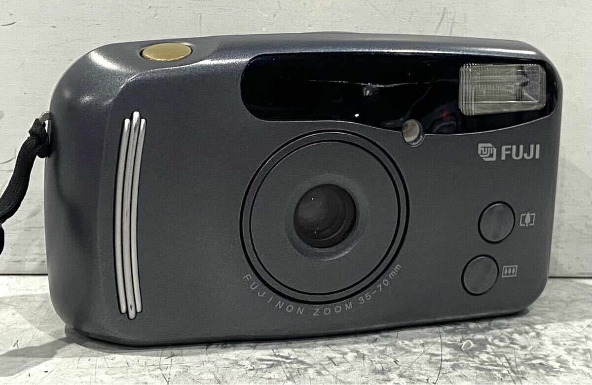 250320B☆ FUJIFILM ZOOM CARDIASUPREME OP コンパクトフィルムカメラ ポーチ付 ♪配送方法＝おてがる配送宅急便(EAZY)♪
