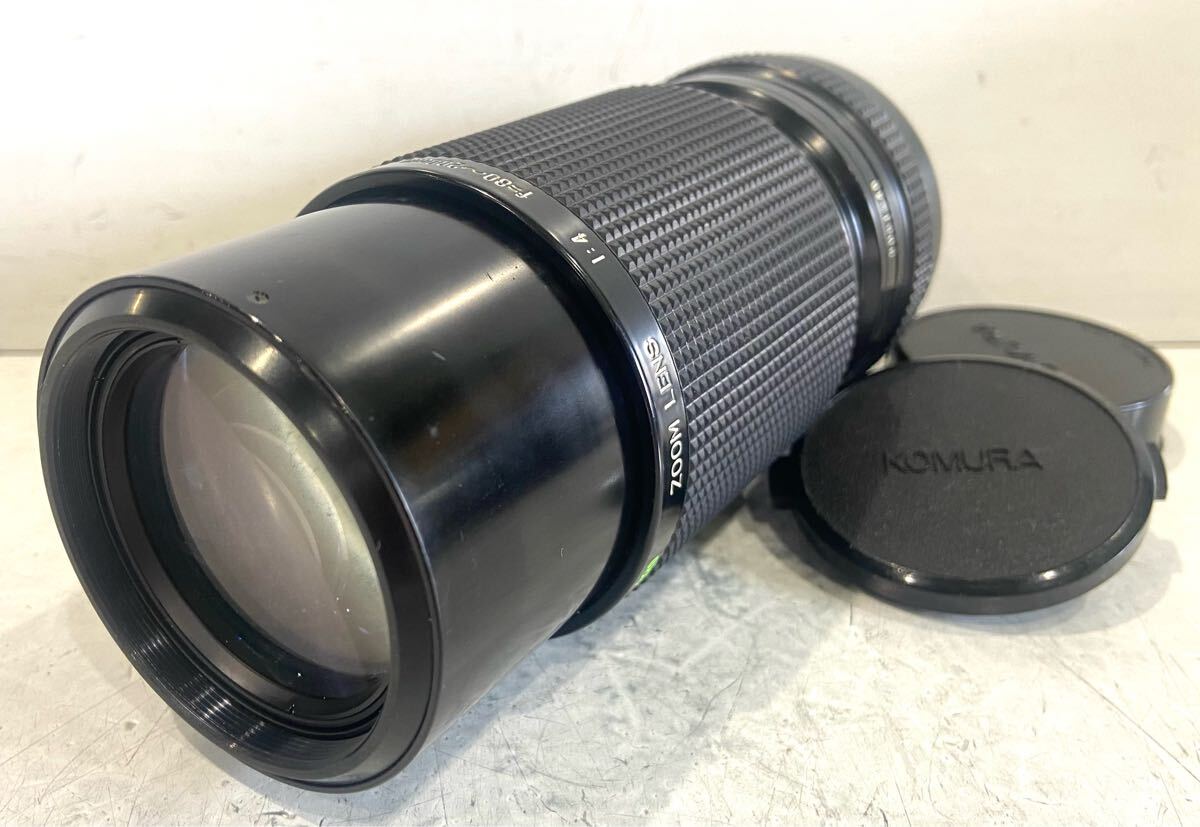 250321F☆ KOMURA K.M.C KOMURANON 820 ZOOM LENS 1:4 f=80〜200mm Konica T3用？ マニュアルレンズ ♪配送方法＝宅急便(EAZY)♪