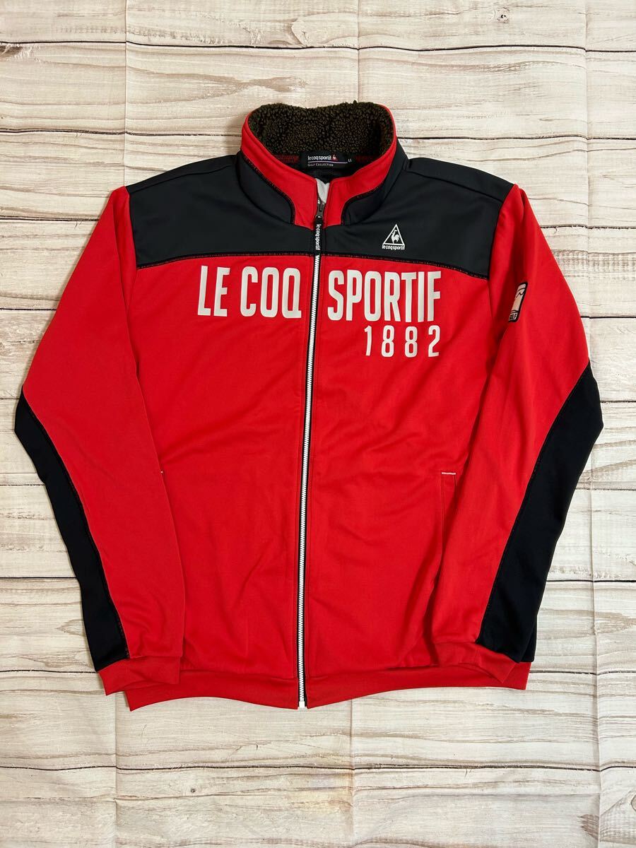 ルコックゴルフ　ウインドジャケット　LE COQ SPORTIF ジャケット　 ルコックゴルフ　赤　レッド　LL