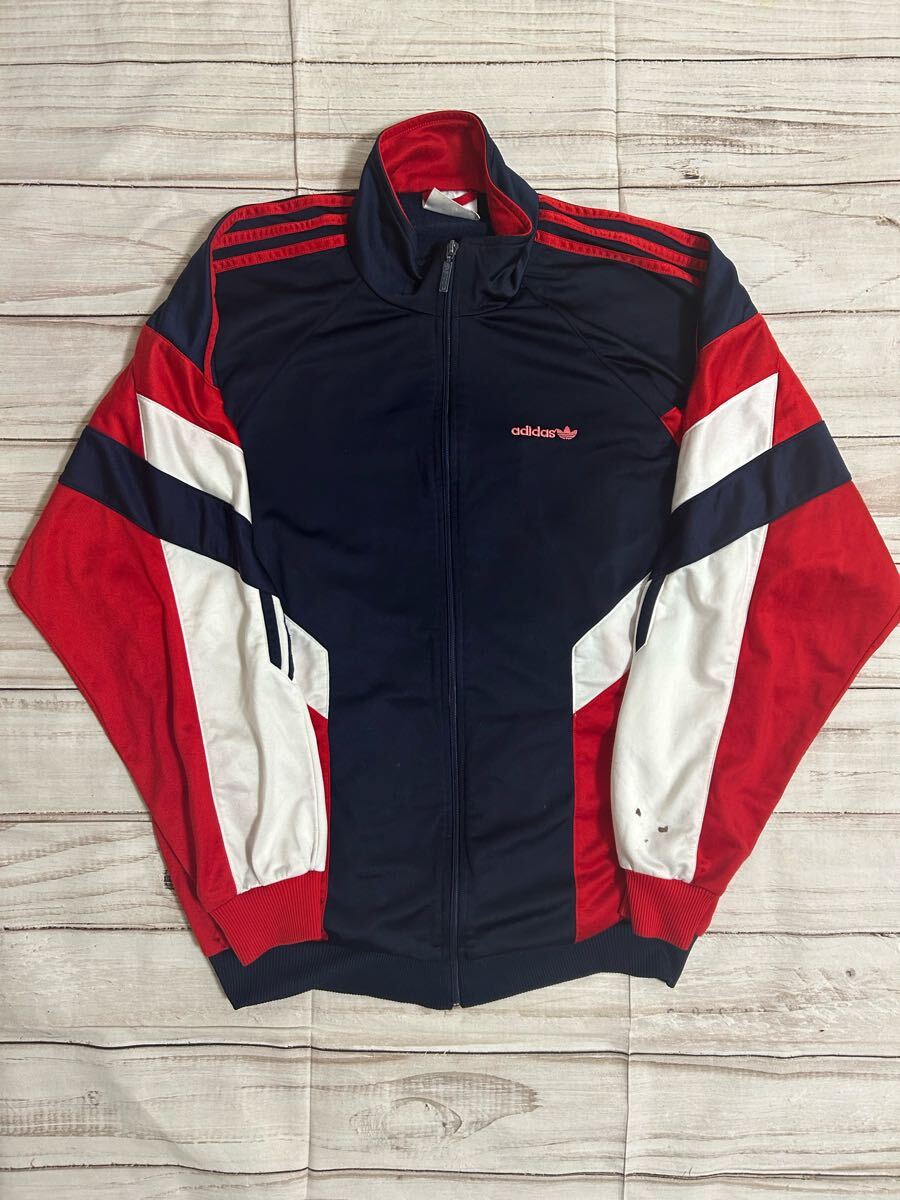 adidas トラックジャケット 80s 90s 古着　ジャージ　アディダス