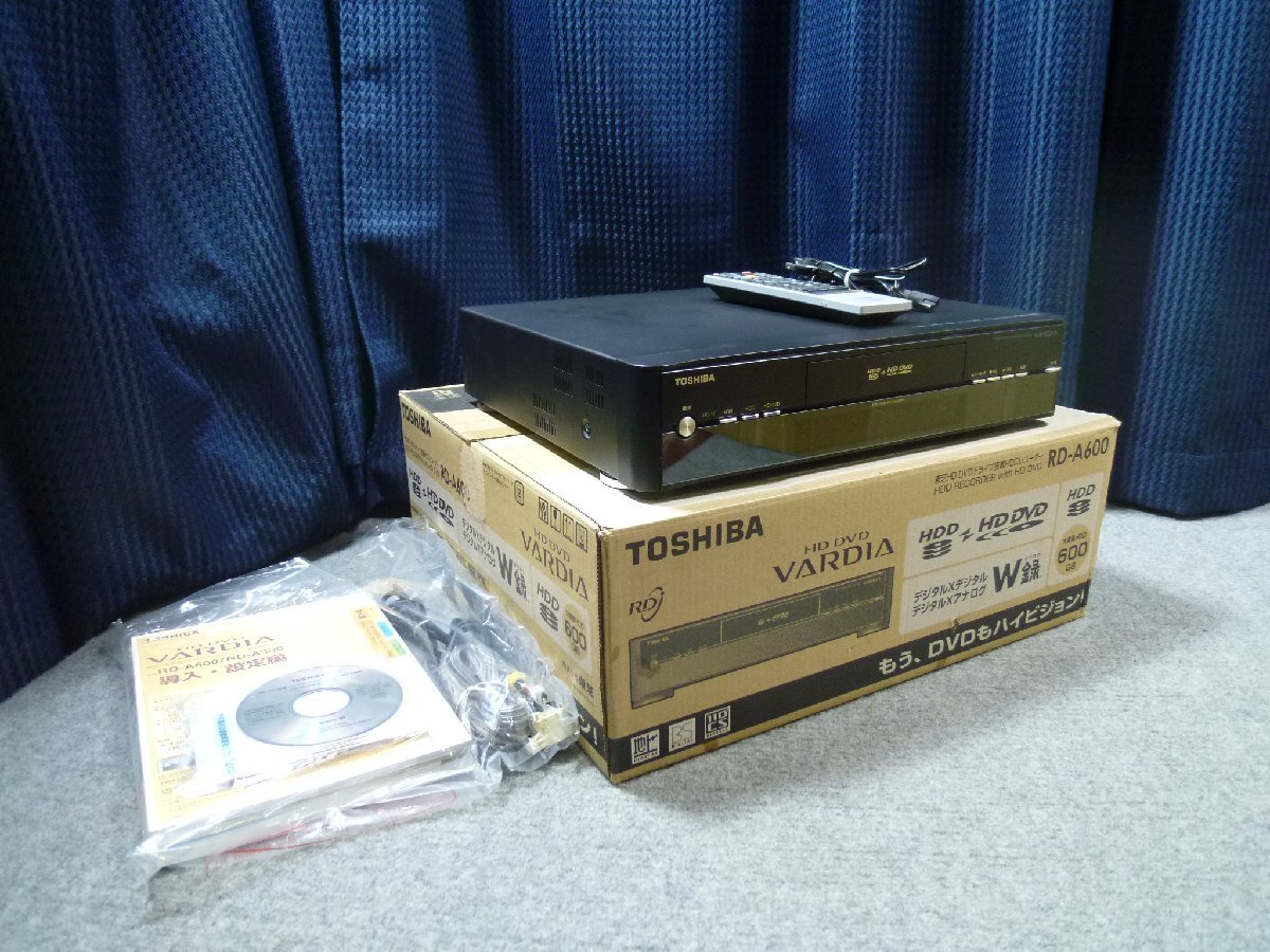 ▲ TOSHIBA 東芝 VARDIA RD-A600 HDD&HD DVDレコーダー 2007年製 元箱取説付 ▲