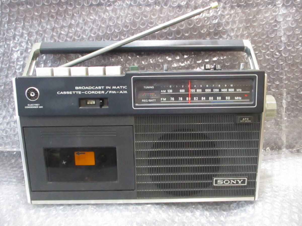★ソニー SONY ラジオカセット CF-1500 ラジカセ AM/FM 通電確認できず★80