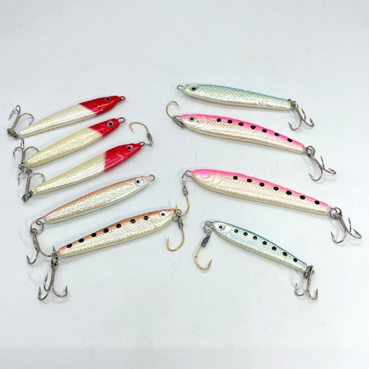 釣具 ジグ まとめ 針付 25g 40g 70g フィッシング 釣り具 錘 重り 魚型 ルアー【道楽札幌】