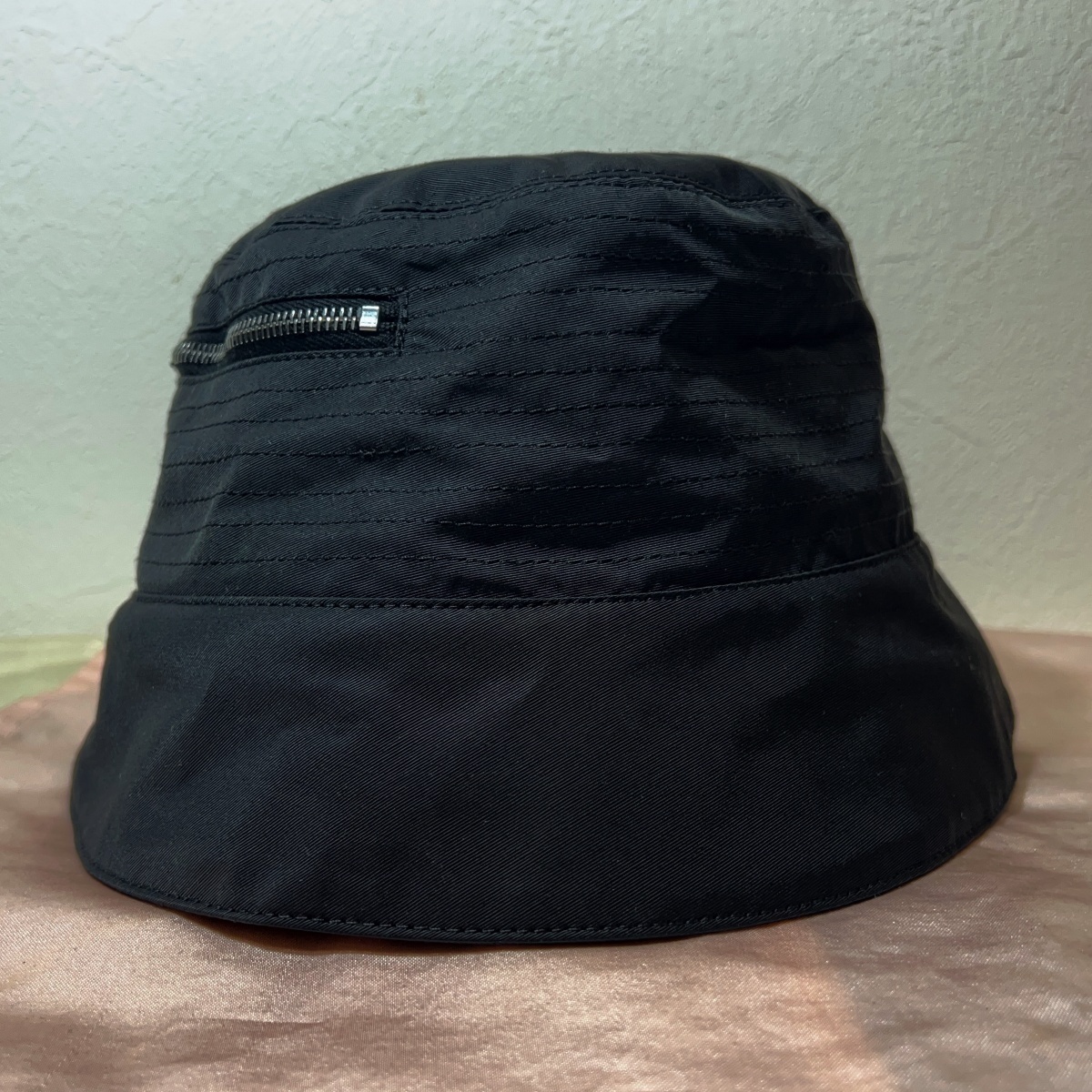 Rick Owens DRKSHDW DA01B7475-MU POCKET GILLIGAN HAT　22SS バケットハット　ポケット付 ナイロン ジッパー 帽子 リックオウエンス