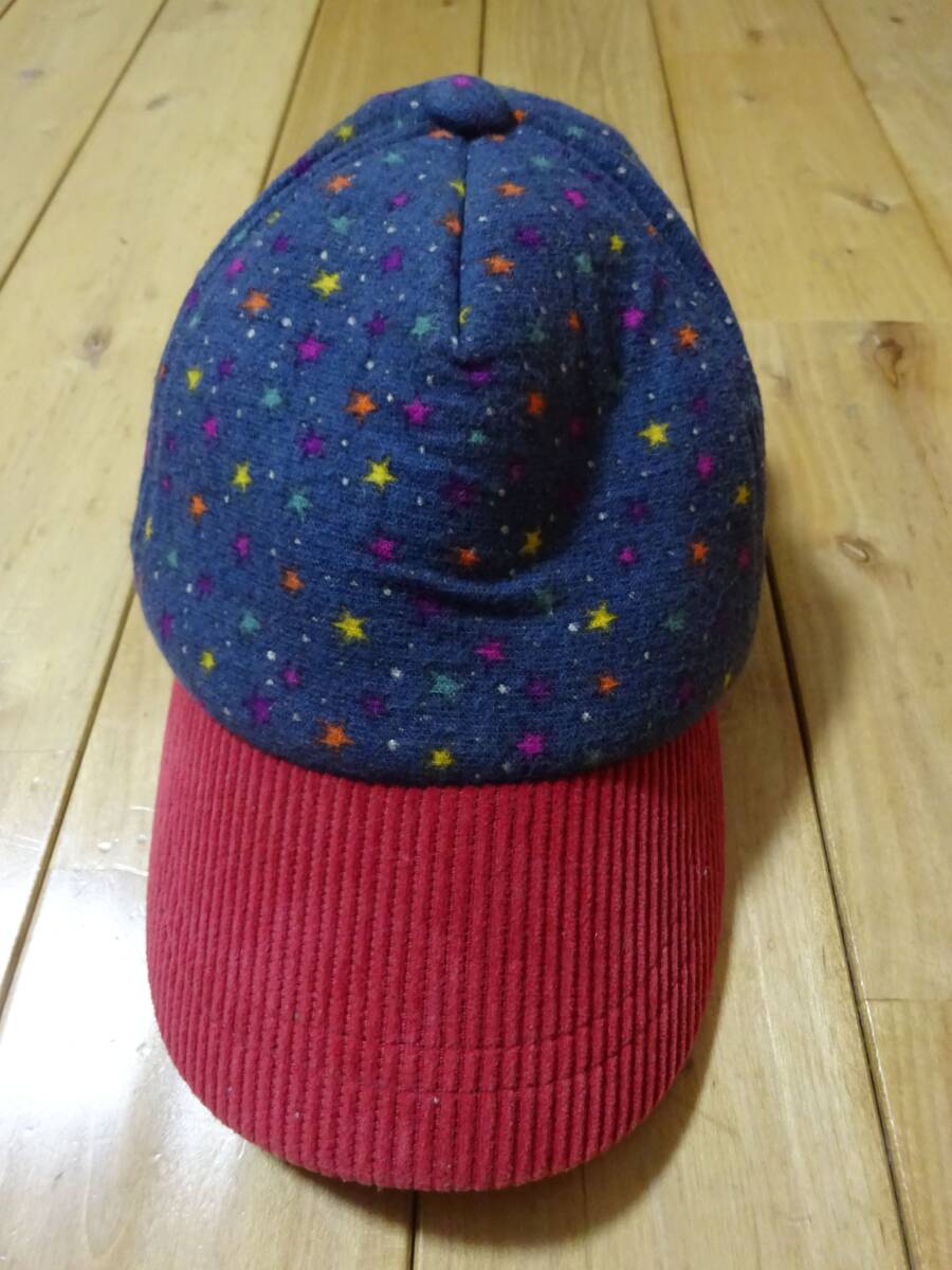 ★　polcadot　星柄のキャップ(小学校低学年用)　★USED