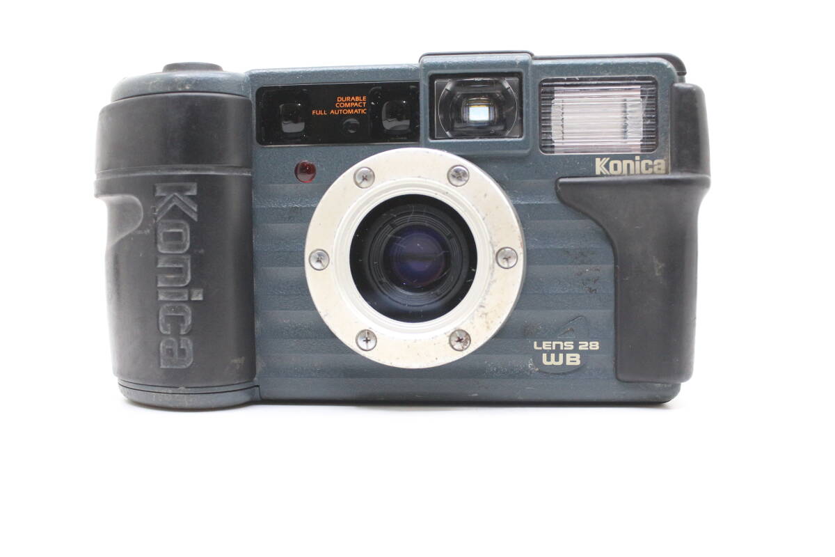 ★良品★KONICA コニカ 現場監督 LENS 28 WB 人気の現場用コンパクトフィルムカメラ！ OK7606