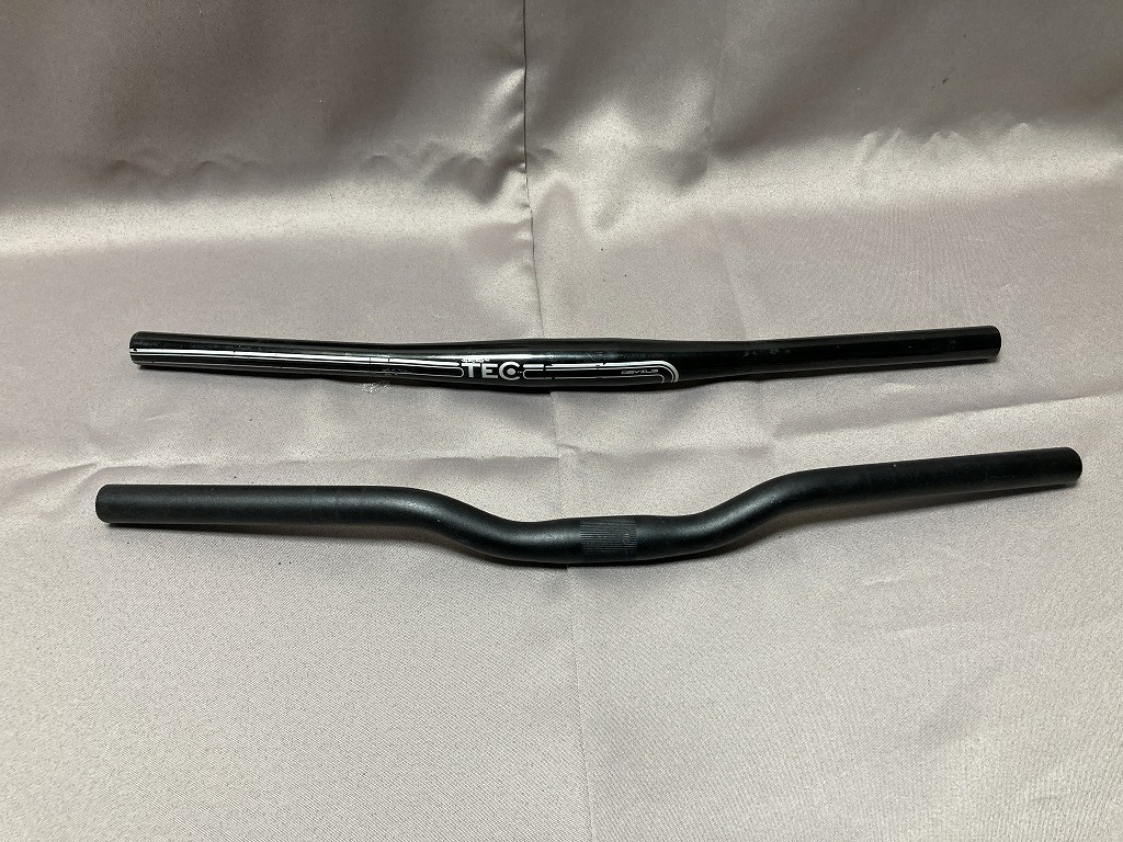 自転車　ハンドル2本セット　UNO　PROMAX　フラットバー　黒　560ｍｍ　交換用パーツ　H