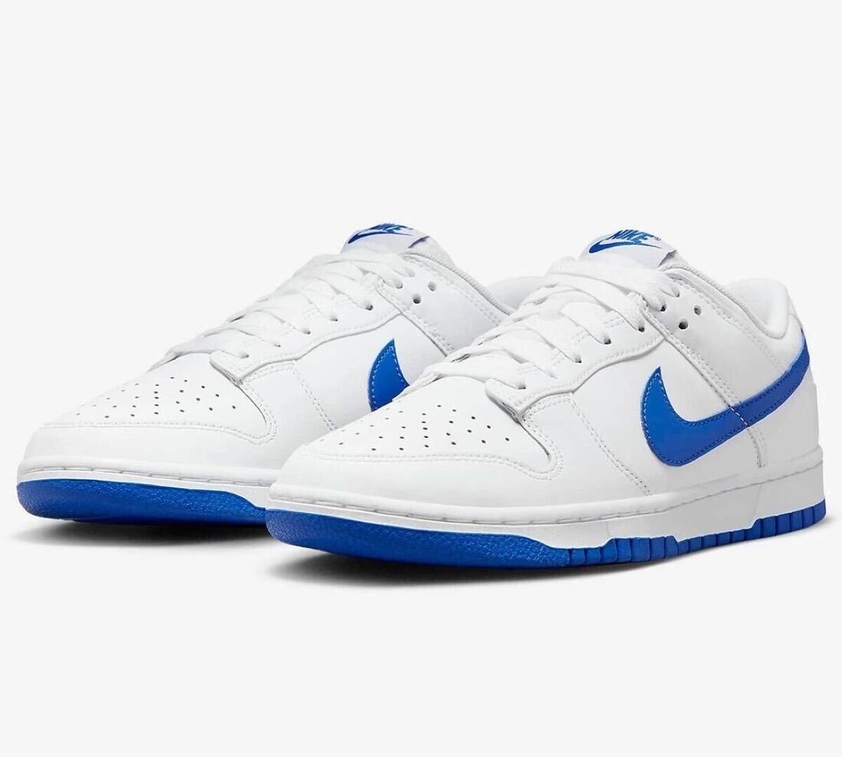 新品 送料込 NIKE DUNK LOW RETRO 'HYPER ROYAL' 29.5cm/US11.5 白/青 ナイキ ダンク ロー レトロ クラシック 箱無し