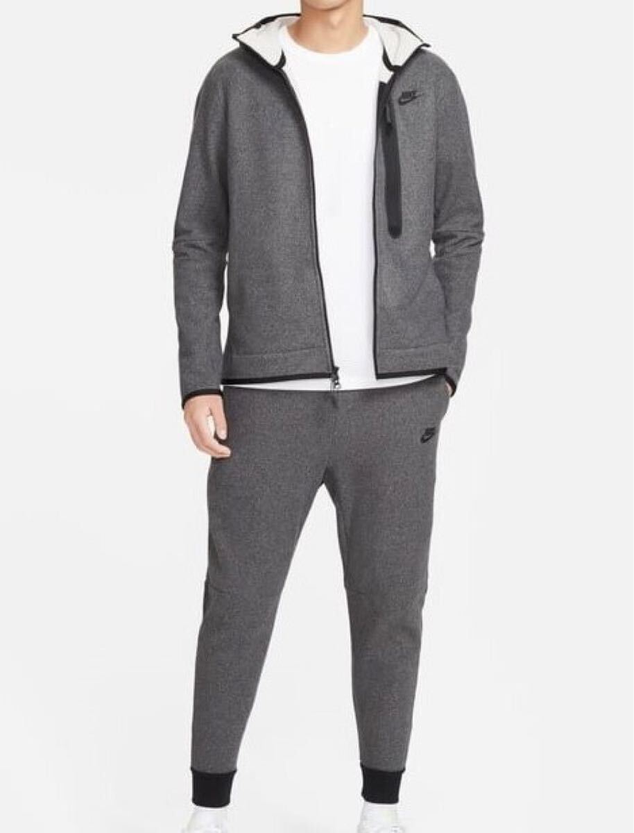 新品 送料込 NIKE NSW TECH FLEECE WINTERIZED HOODIE/PANTS Sサイズ 濃灰 ナイキ テックフリース フルジップ フーディ パンツ 上下セット