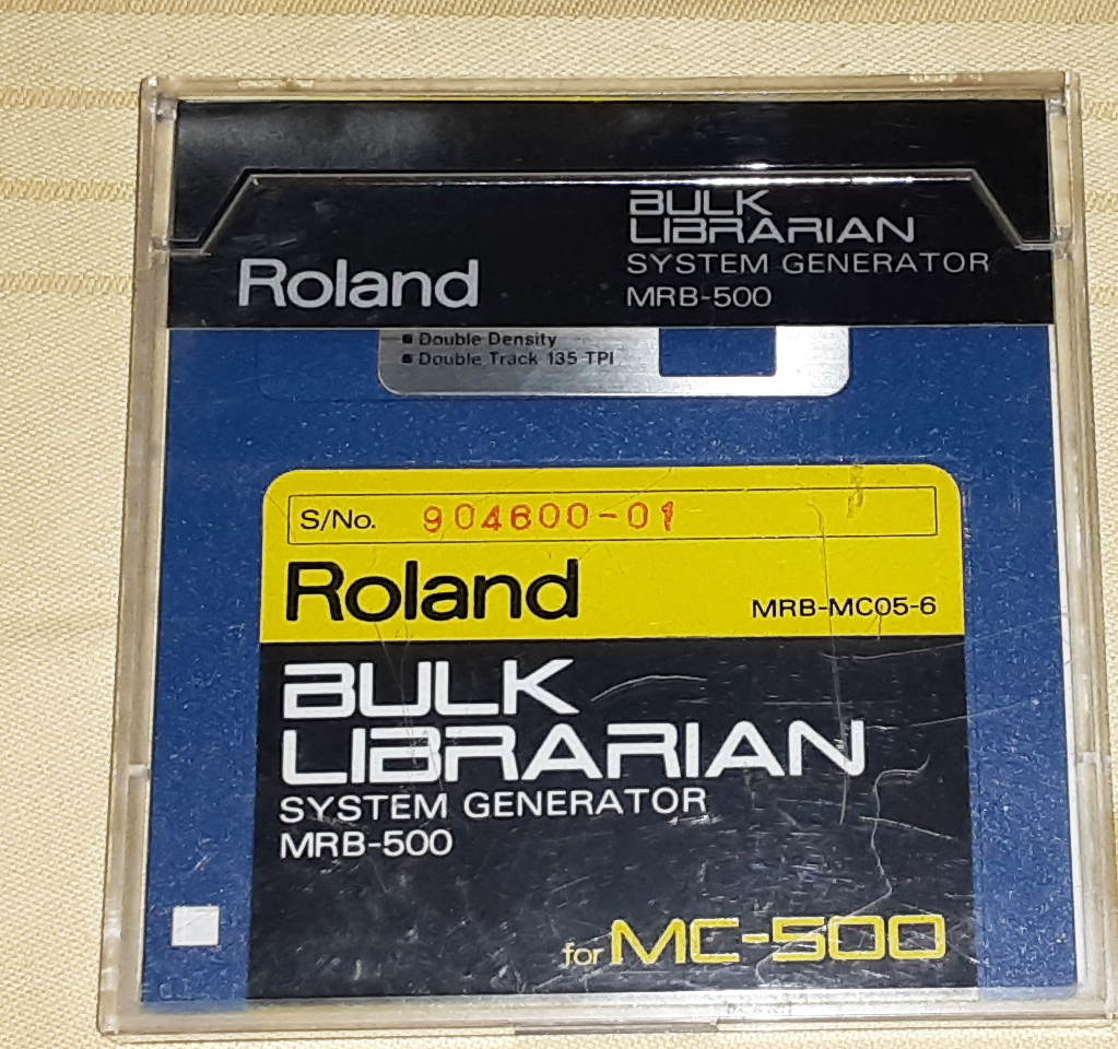 ★ROLAND MC-500 BULK LIBRARIAN MRB-500 FLOPPY DISK MRB-MC05-6★OK!!★