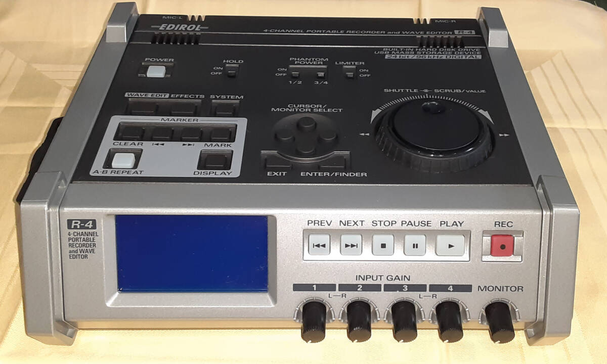 ★Roland R-4 EDIROL 4 Channel Portable Recorder HDD 40GB★OK!!★MADE in JAPAN★