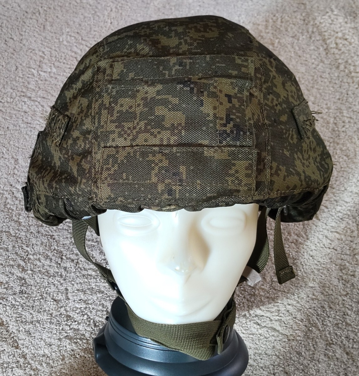  ALTYN 6B47ヘルメット レプリカ(実物顎ひもモデル）・デジタルフローラ迷彩カバー付属