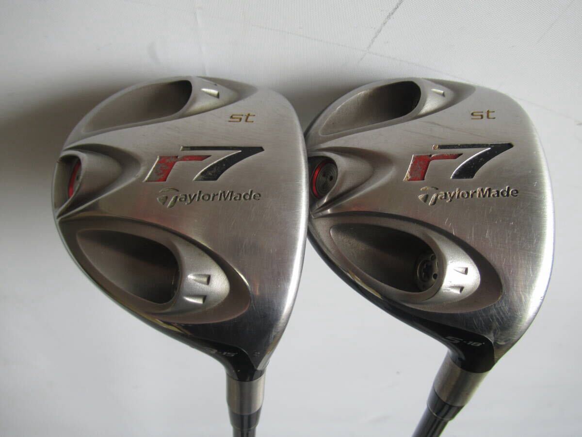 ★TaylorMade テーラーメイド r7 ST フェアウェイウッド 3W.5W 15° 18° 純正カーボンシャフト R L126★レア★激安★中古★　★