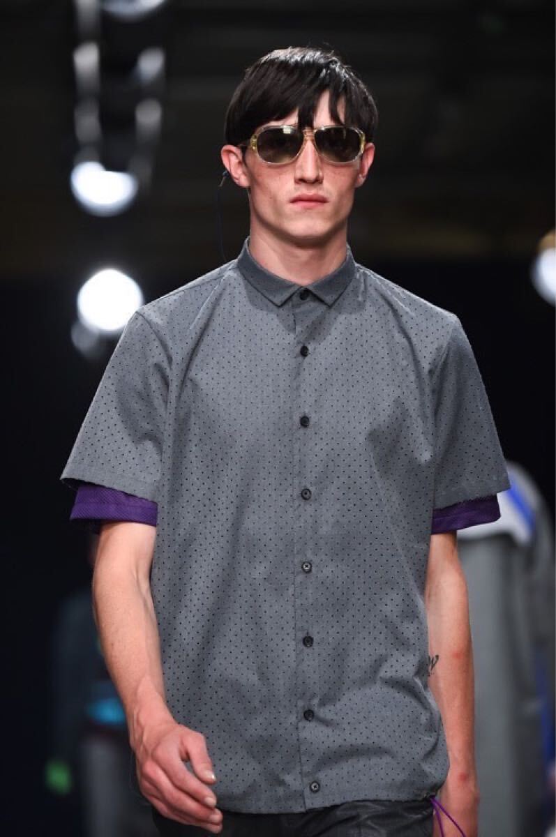 kolor カラー T/R Punching Gabardine Shirt 半袖シャツ 2