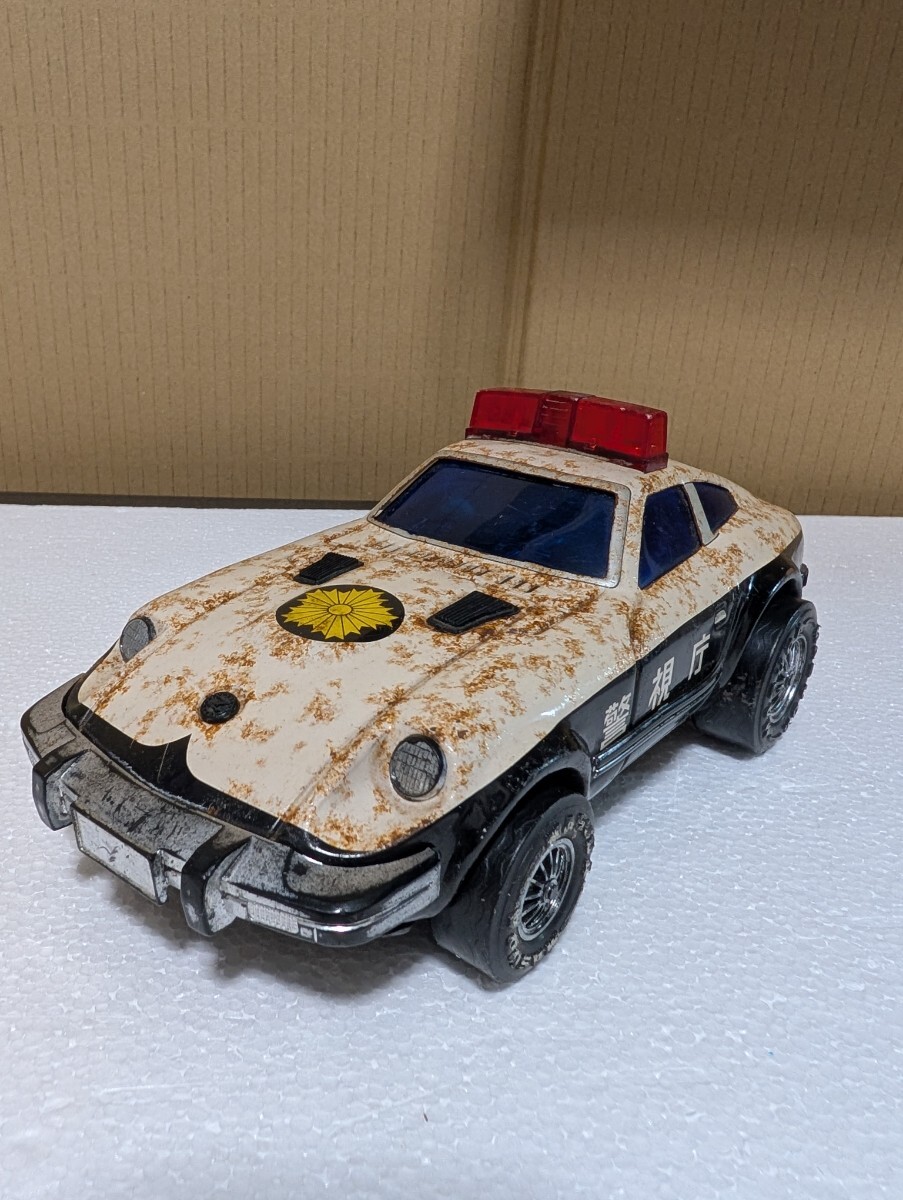 昭和レトロ 絶版玩具 アンティークブリキ イチコー フェアレディZ パトカー ICHIKO MADE IN JAPAN S30Z NISSAN FAIRLADY Z