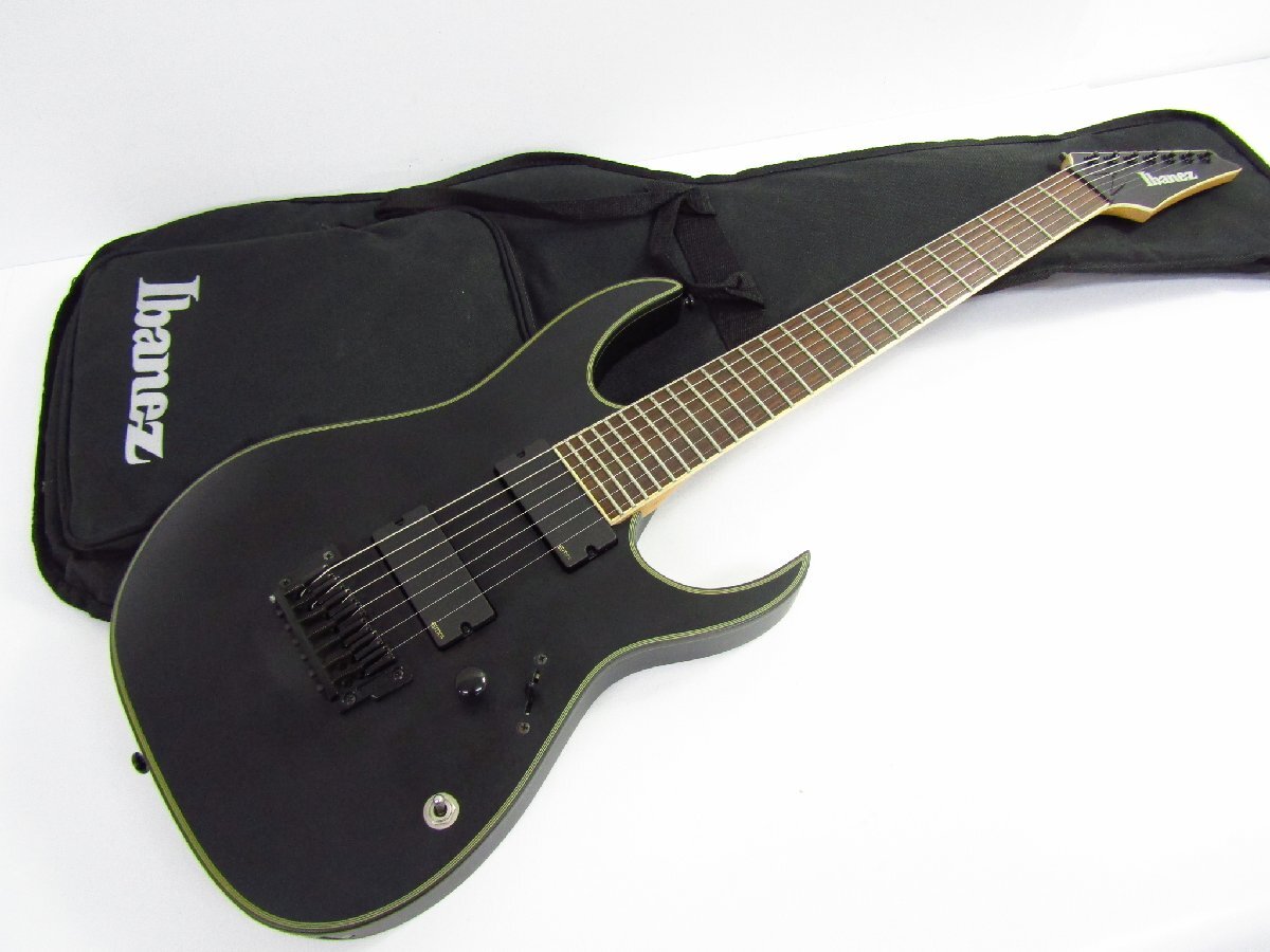 Ibanez アイバニーズ IRON LABEL RGIR37BFE BLACK FLAT エレキギター ▼G4816