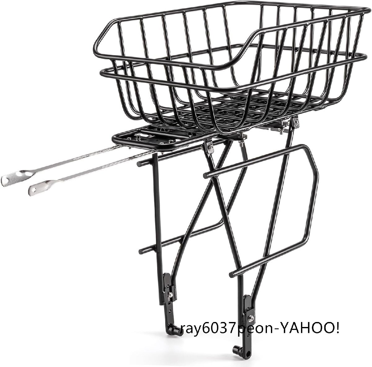 自転車 後ろカゴ リアキャリア 高耐久性 取付簡単 金属製