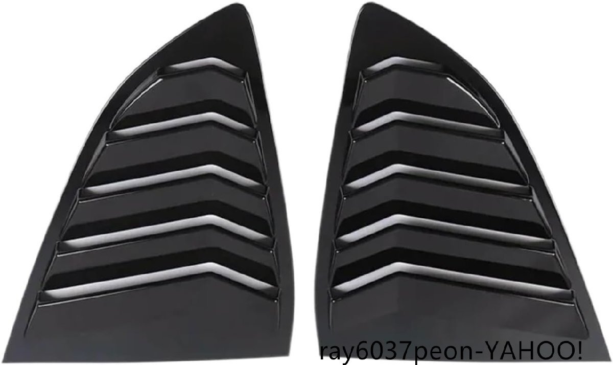 2個/セット マットブラック 車 ABS サイド リアウィンドウ スクープ シャッター ルーバー カバー トリム CRV 2017 2018 2019 2020 対応