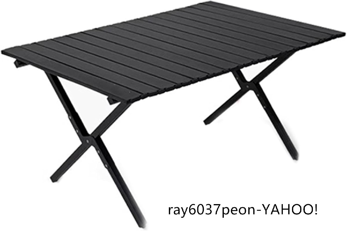 アルミ合金ポータブルピクニックテーブル軽量ロールテーブルキャリーバッグ付きアウトドア調理とコンパクトで丈夫 (B 90 * 60 * 45CM)