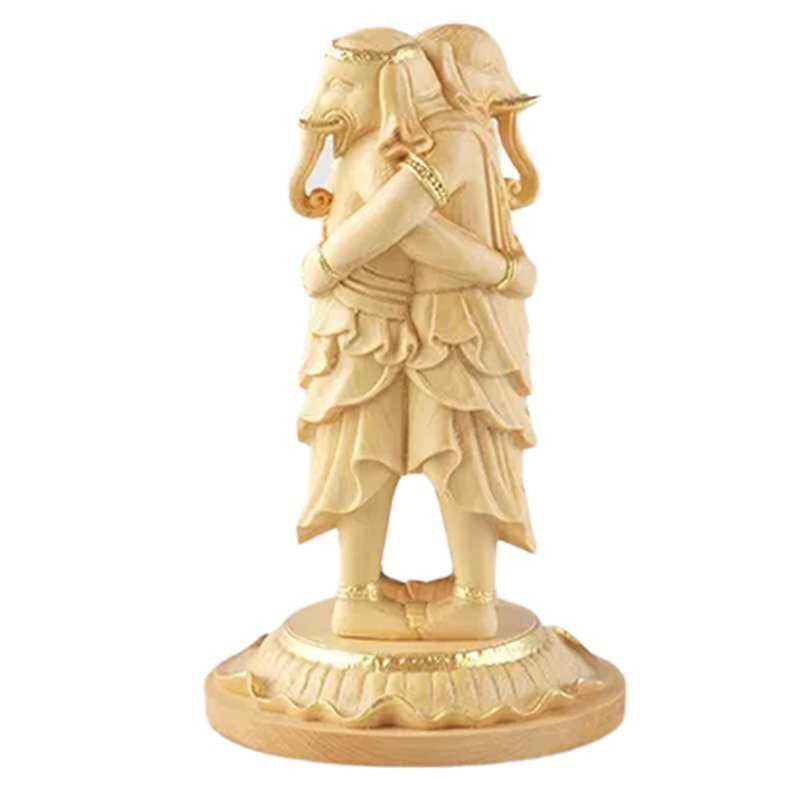 極上彫 黄楊木 歓喜天 立像 唐密真言宗　仏像　精密工芸品 仏教美術