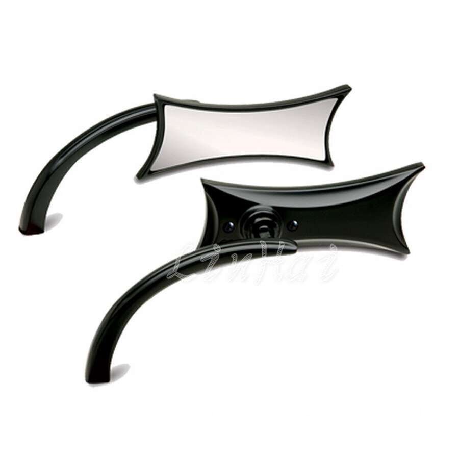 ブラック4pointミラースポーツスターダイナ ソフテイル ツーリング アレンネス ハーレー4ポイントxl/fxd/fl/48/アイアン