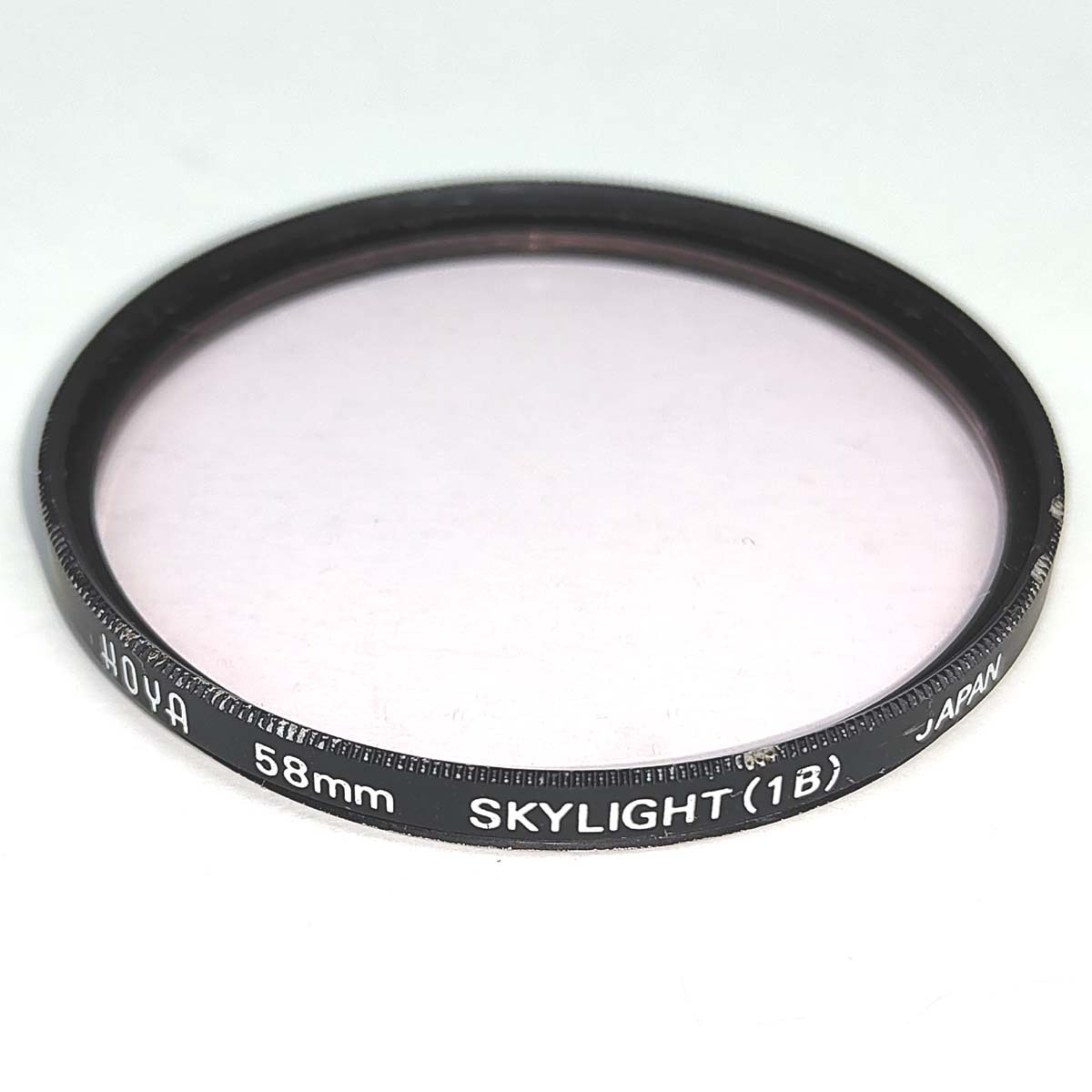 φ58 SKYLIGHT (1B) フィルター HOYA【即決】スカイライト 紫外線カット レンズ保護【58mm径】JAPAN★中古 ジャンク