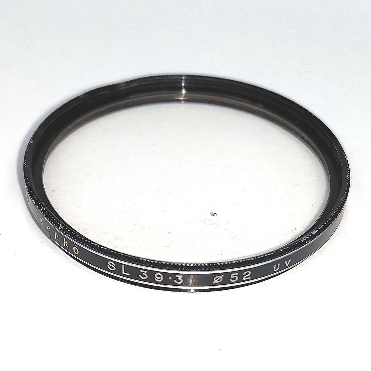 φ52 SL39.3 UV フィルター Kenko【即決】紫外線カット レンズ保護【52mm径】ケンコー JAPAN★中古 ジャンク キズ 枠に歪み