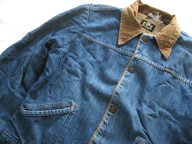 ヴィンテージ70s MAVERICK マーヴェリック BLUEBELLブルーベル 襟コーデュロイ デニムボアジャケット アメリカ製 USA製