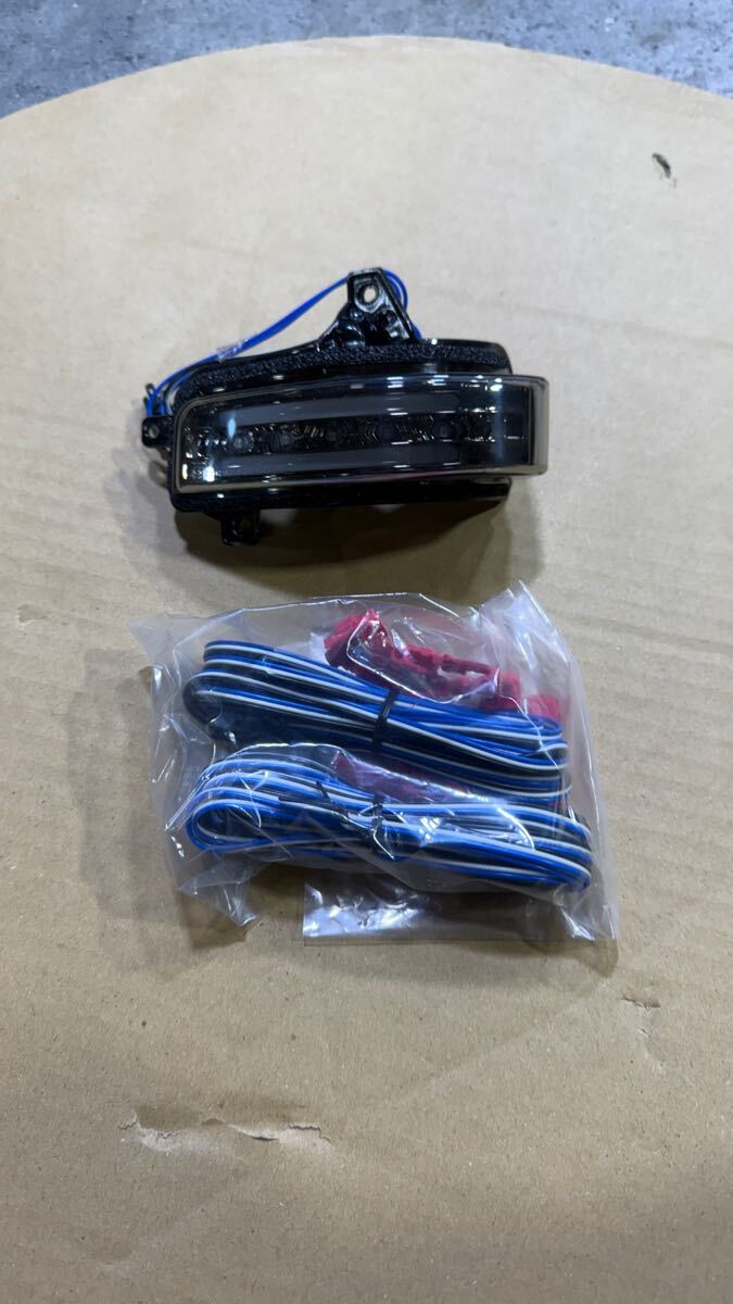 VALENTI JEWEL LED DOOR MIRROR WINKER 左側のみ　C26セレナ、C25セレナ後期　ライトスモーク/ブラッククローム マーカー:ホワイトDMW-N1SW