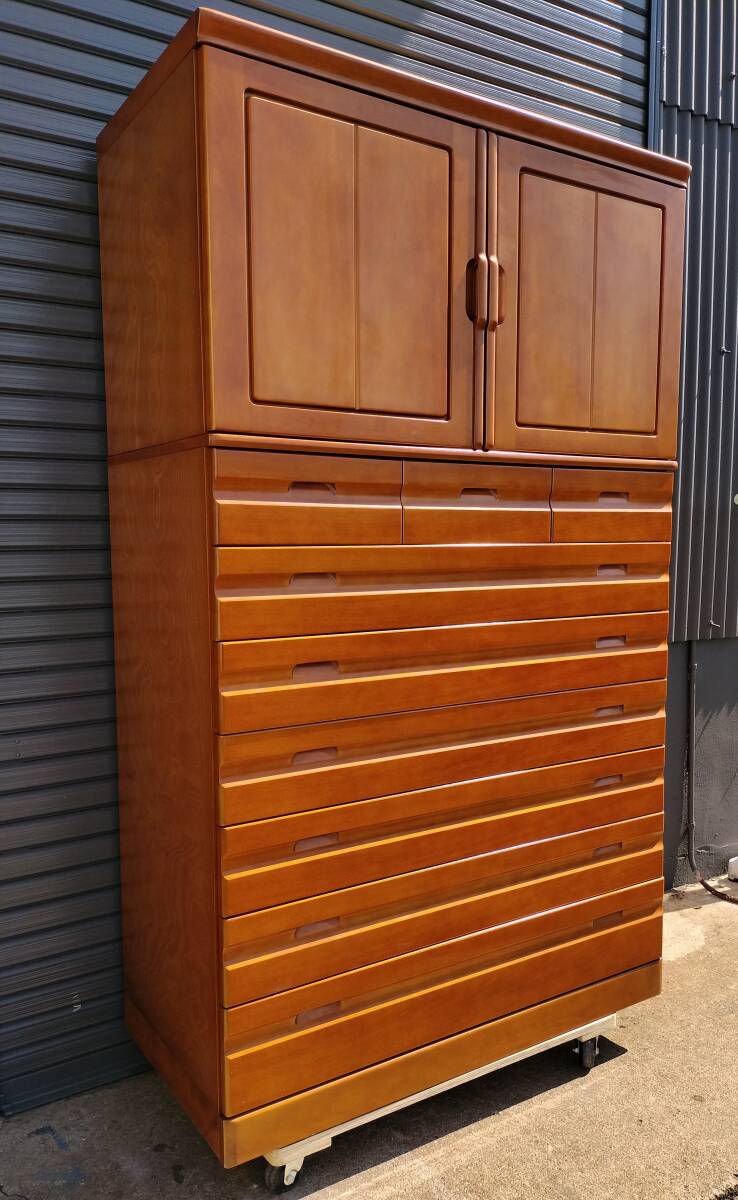 【愛知近郊・配送可】和箪笥 和服タンス 着物収納 幅116cm×奥行57cm×高さ194㎝ 引出し 整理箪笥 