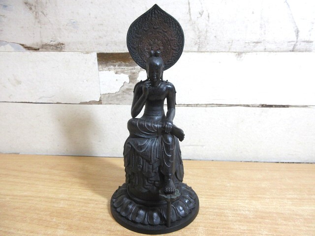 2I2-4「isumu イスム 菩薩半跏像 仏像」半跏思惟 TanaCOCORO 奈良 置物 細密細工 国宝 中宮寺 現状品