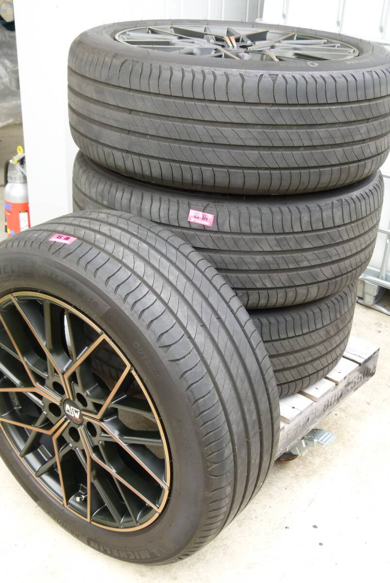 ★ミシュラン PRIMACY４【235/50R19】　ホイール【MSW74】付き　4本セット　来店渡しのみ　★岐阜市より