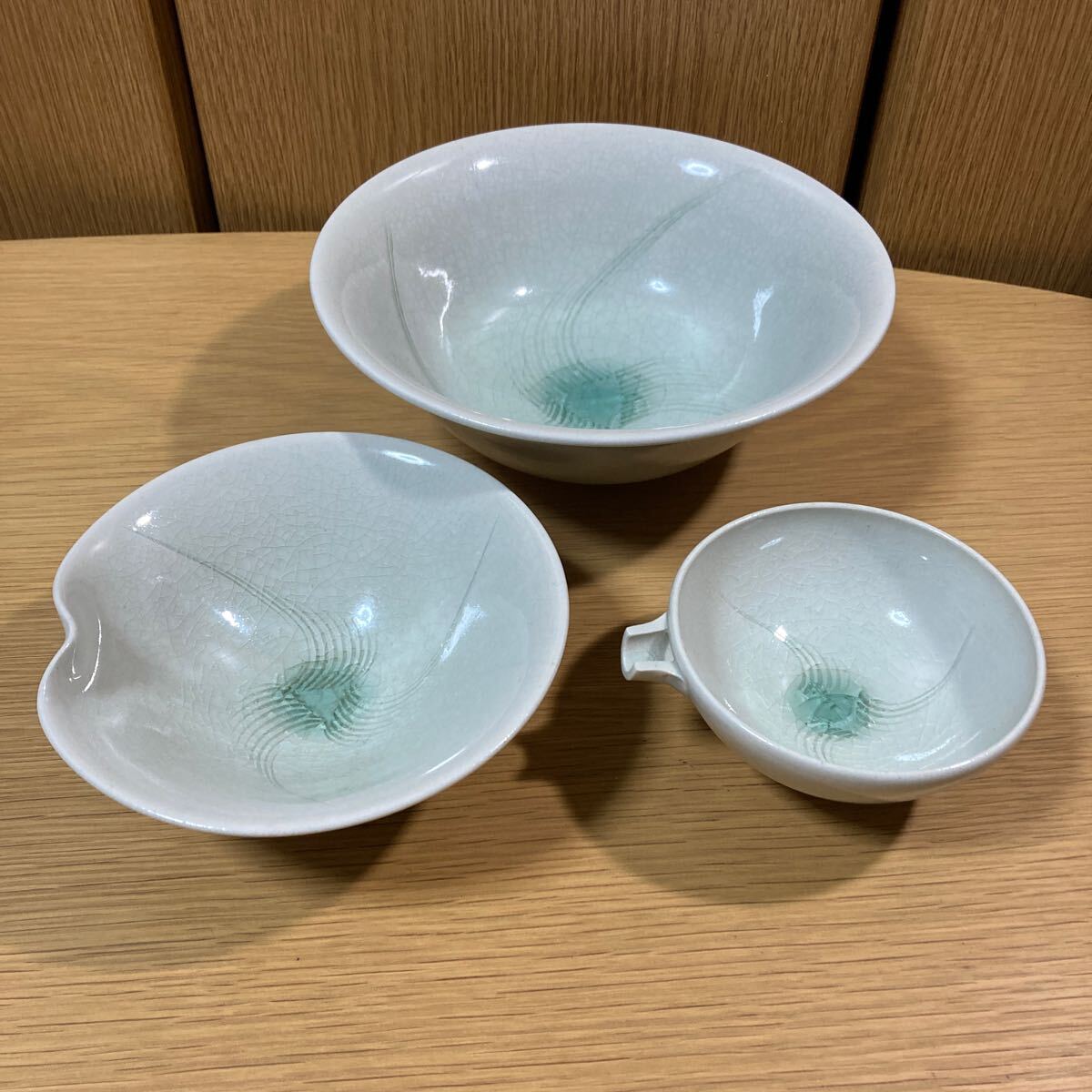▼ 益子焼≪木森基人 鉢 2個 片口 1個≫どんぶり 丼 深鉢 ボウル