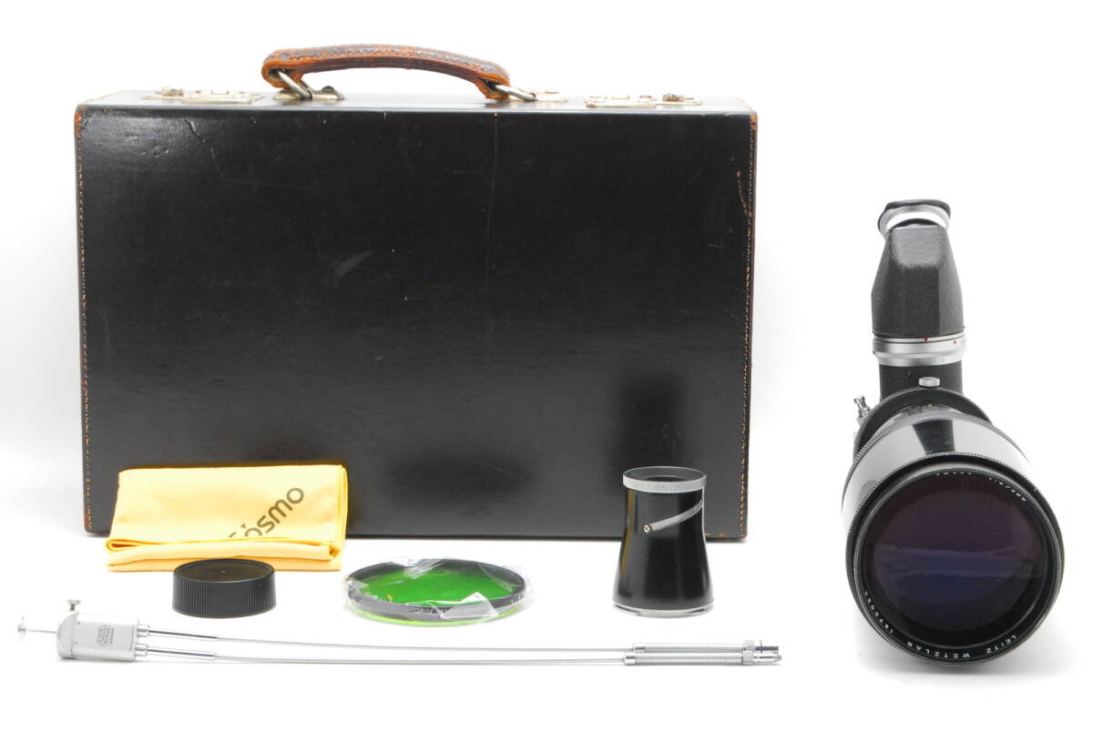 【美品 保障付 動作確認済】Leica ライカ For Terito テリート M 400mm f/5 Lens Visoflex ビゾフレックス 付属品 ケース 等 #Q9327