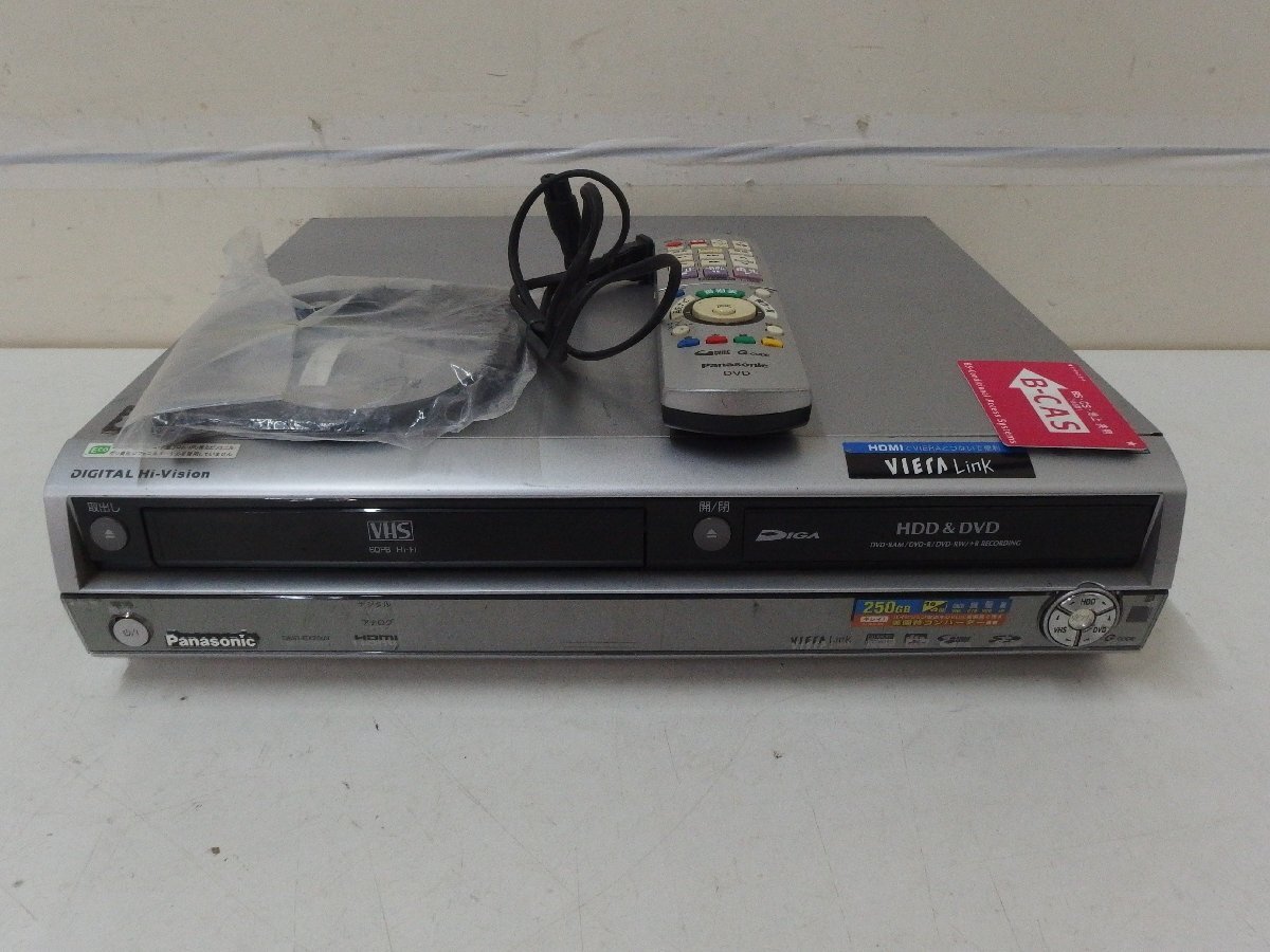 12▲/Zク4920 保証有 ☆ Panasonic パナソニック DMR-EX250V DVDレコーダー 2006年製 録画再生確認済み 希少 中古