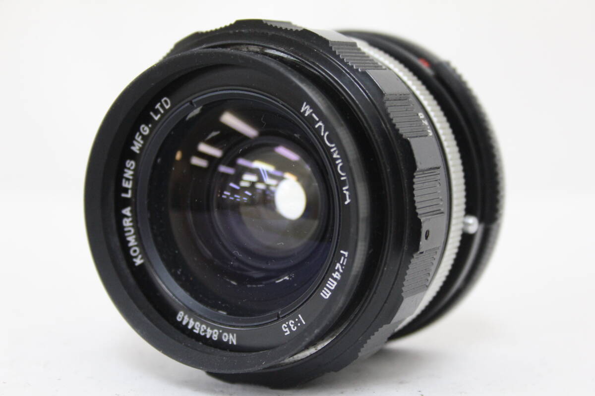【訳あり品】 KOMURA W-KOMURA 24mm F3.5 M42マウント レンズ M4014