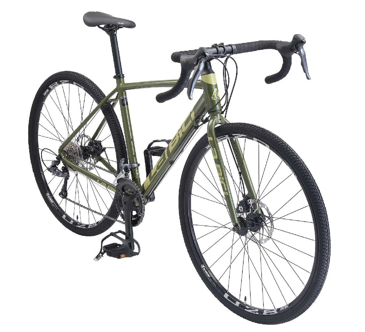 送料込 入門グラベルロード WBS Labici ラビチ メカディスク デュアルコントロール クラリス 450mm 150-165cm カーキ
