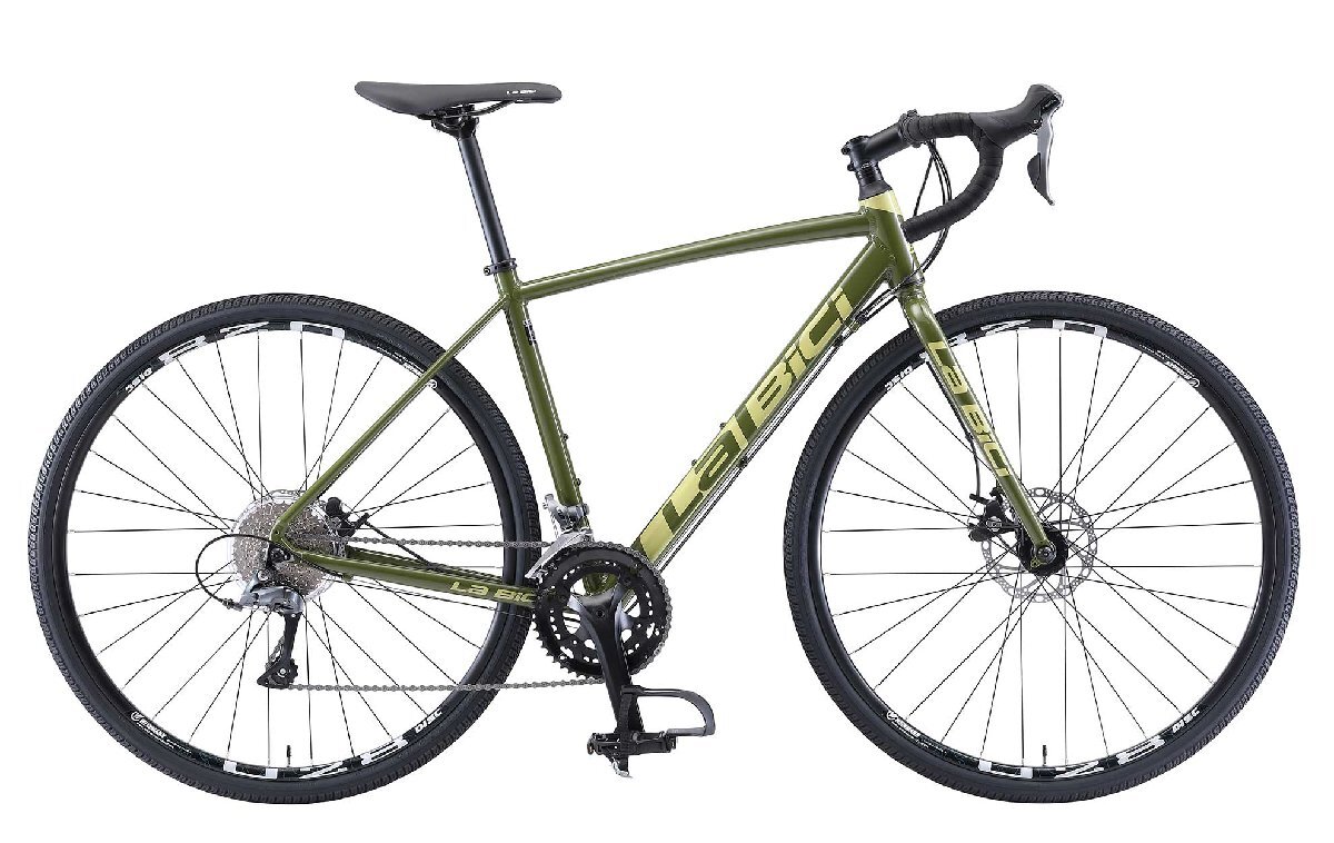 送料込 入門グラベルロード WBS Labici ラビチ メカディスク デュアルコントロール クラリス 470mm 160-175cm カーキ