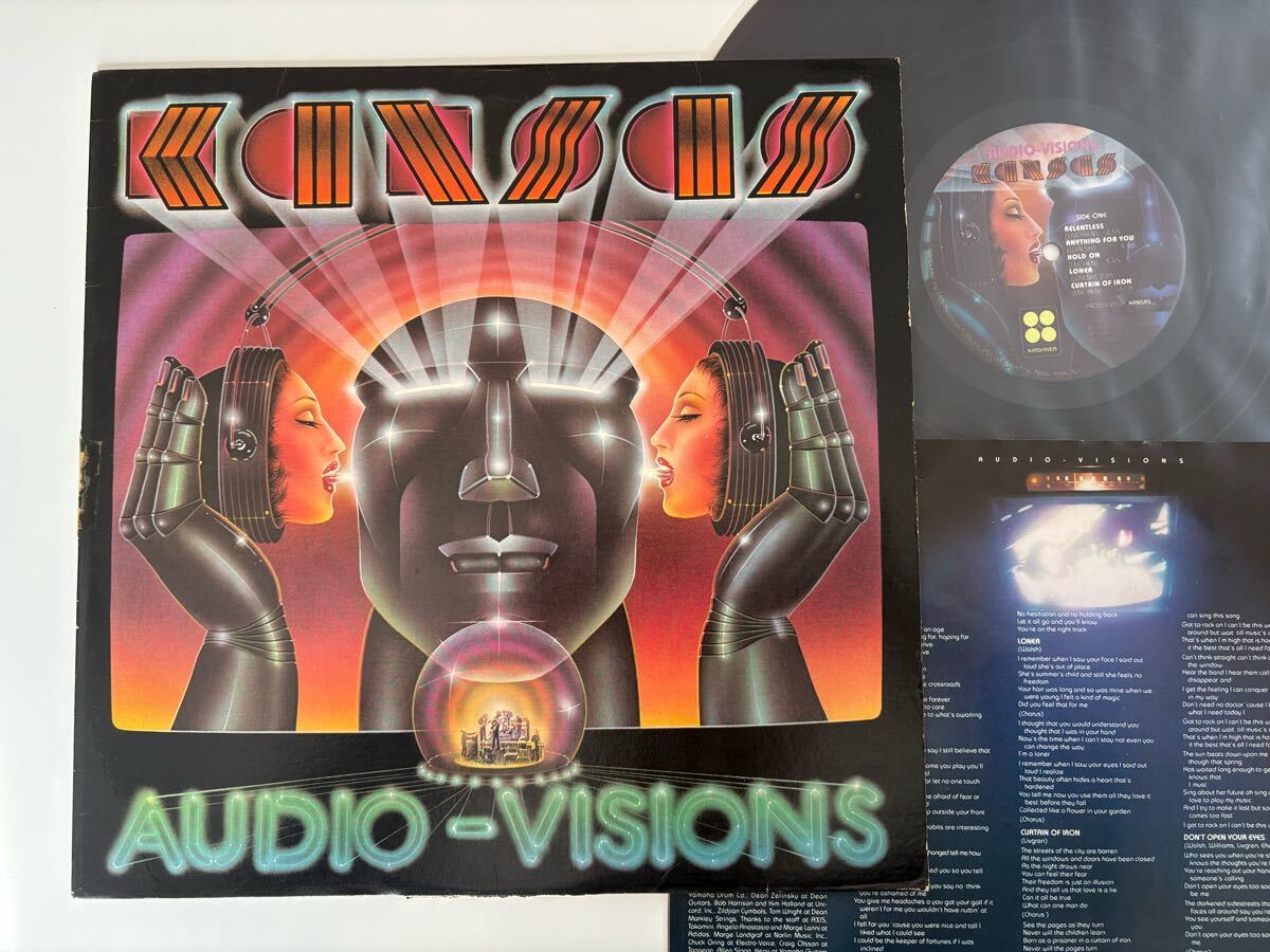 【STERLING刻印US盤】KANSAS / AUDIO-VISIONS LP KIRSHNER REC.FZ36588 カンサス80年作,USプログレハード,Steve Walsh,Kerry Livgren,