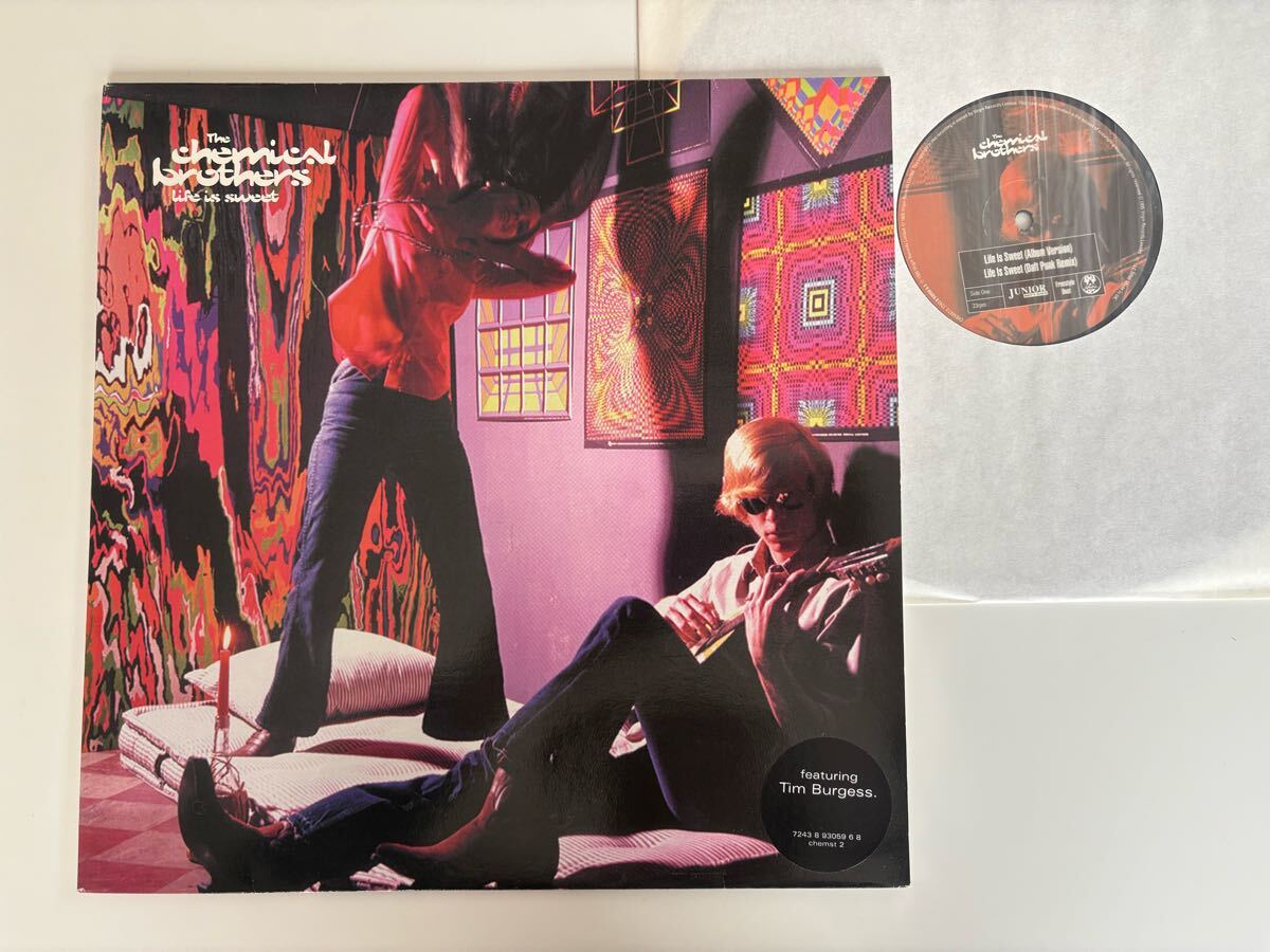 【美品180g重量盤/UK Ori】The Chemical Brothers/ Life Is Sweet(Album,DAFT PUNK Remix)'12 CHEMST2 Tim Burgess(vo),ケミカルブラザーズ